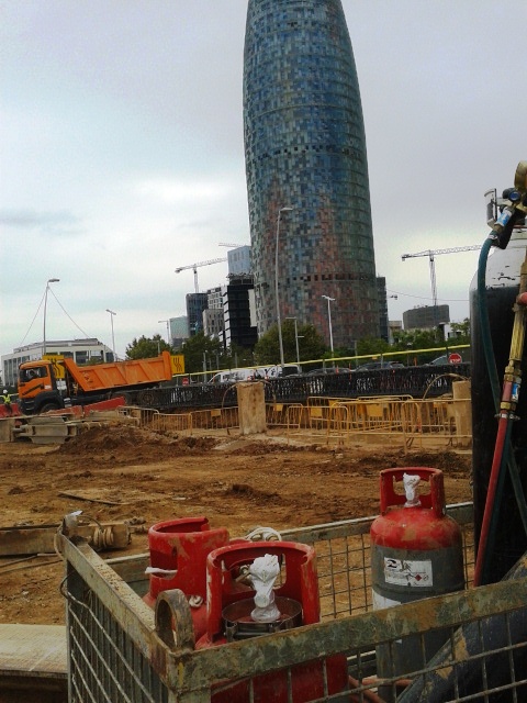 El Chemtane 2, en la transformación de la plaza de las Glorias de Barcelona