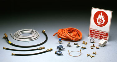 Gas appliances and fittings for gas installations.