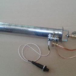 Linear burner with safety valve